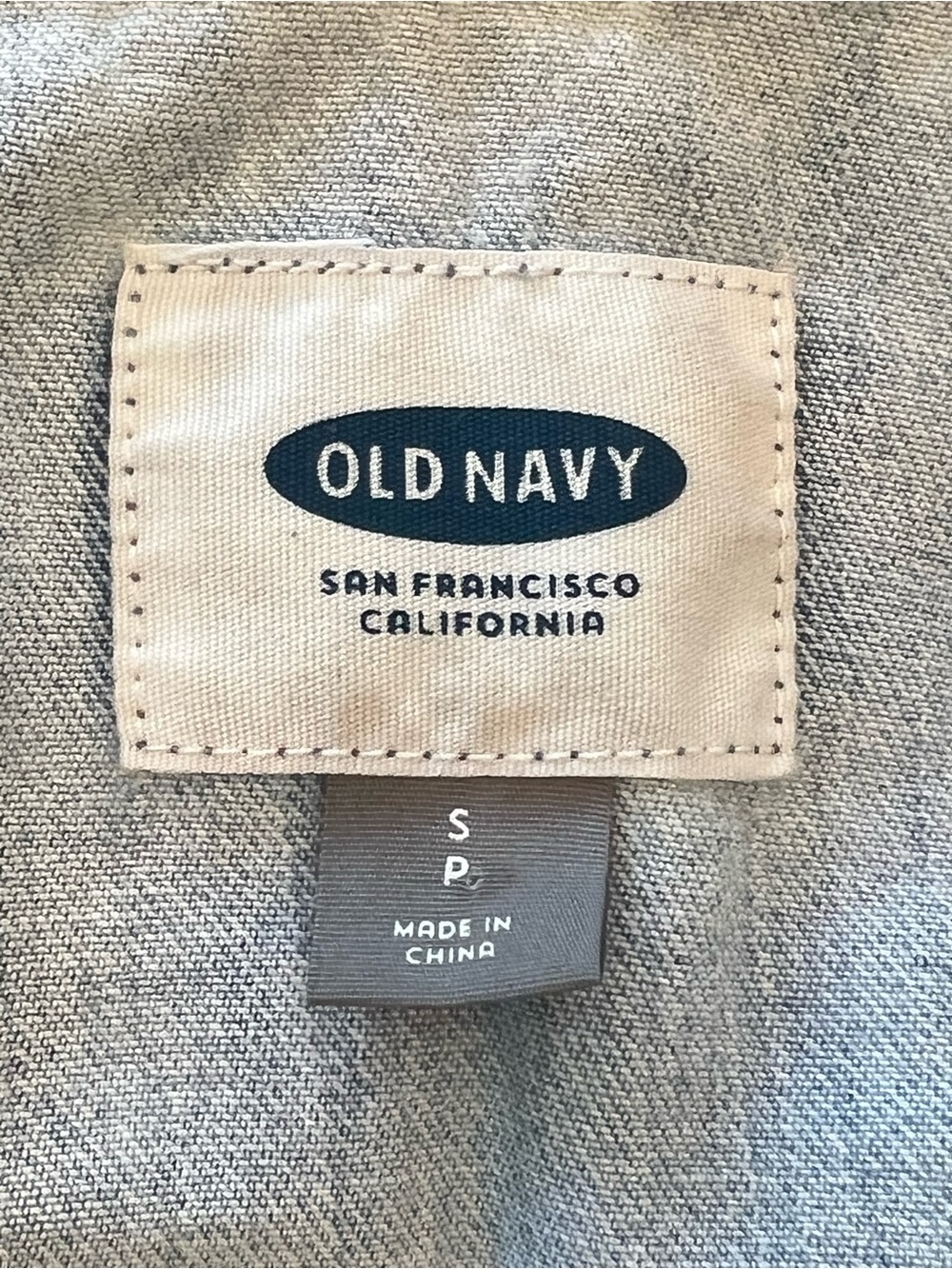 Old Navy Light Blue Embroidered Denim Jacket Size S EUC - Picture 2 of 9